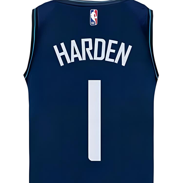 Nike Dri-FIT 2023-24 Los Angeles Clippers City Edition James Harden Letter Print Crew Neck Basketball Jersey Unisex jersey Blue DX8535-419