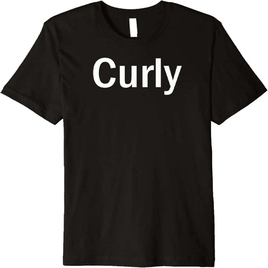 Curly Funny Group DIY Halloween Stooge Costume Premium T-Shirt