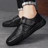 38-48 Men's Classic Fashion Casual Leather Shoes Retro Outdoor Low Cut Men's Leather Shoes Casual Shoes