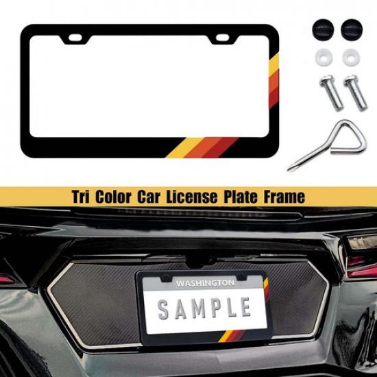 For Toyota Tacoma Accessories Front And Rear Tri 3 Color License Plate Frames