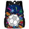 Football School Bag High Definition Waterproof Printing Multi-Functional Load Reduction Ridge Backpack