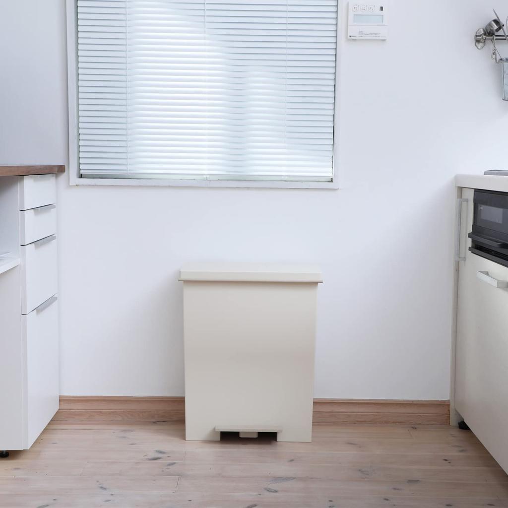 Kosz na śmieci na kółkach Kcud Szeroki pedał Wszystko jestemD (39L, Brązowy)