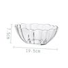 OUNONA Clear Salad Lotus Flower Fruit Dessert PC Tableware for Home and Commercial Use Bowl, 19.5cm, Shape, Bowl, Bowl, Acrylic, Shatter-Resistant,
