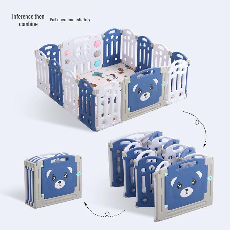 Baby Safety Playpen with Crawling Mat – Indoor Toddler Barrier
