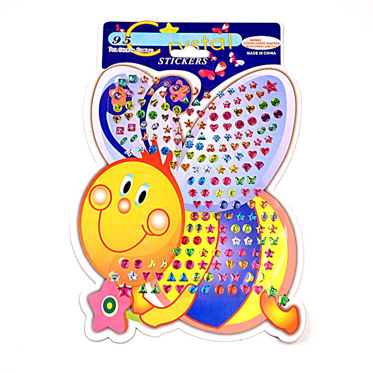 Excellence Award Cartoon Praise Stickers - Crystal Laser for Kids