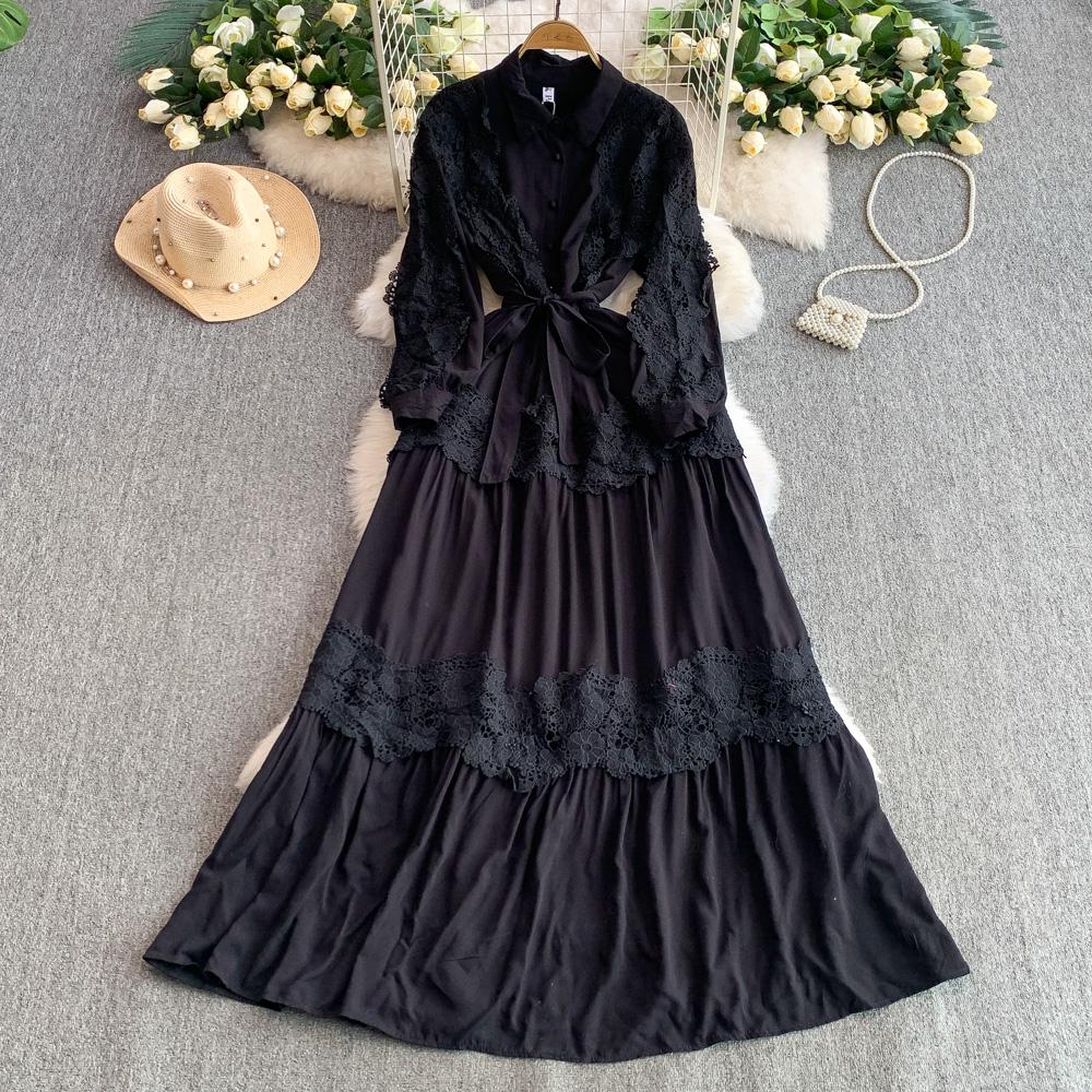 Sexy Chic Spleiset Blonder Rynket Kjole Elegant Koreansk Mote Slim Sommer Vintage Lang Kjole Dameklær