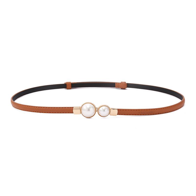 Women's Thin Korean Leather Belt: Adjustable, Versatile, Perfect for Trench Coats and Dresses