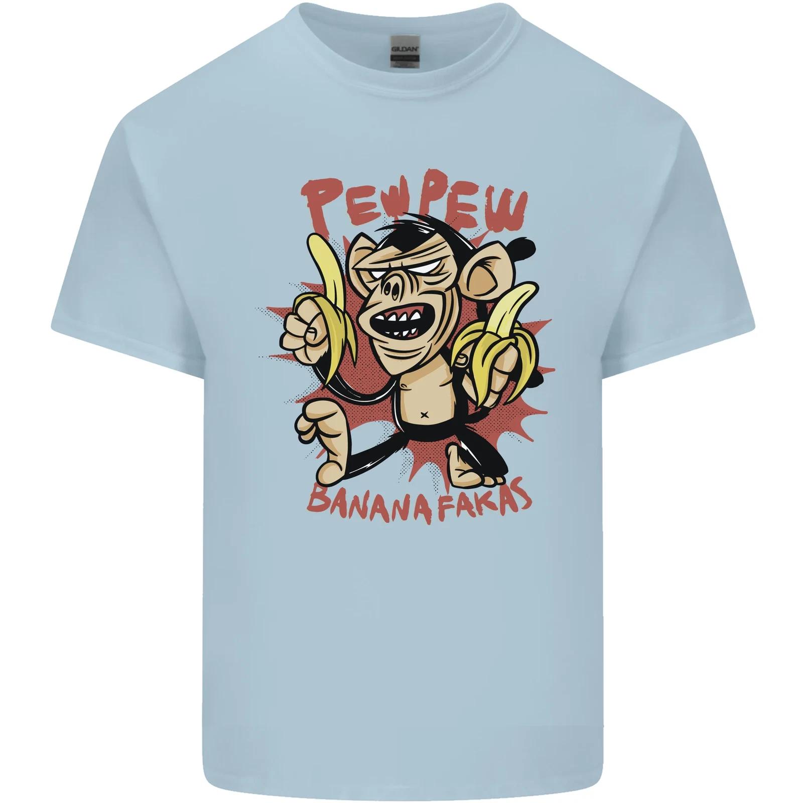Pew Pew Bananafakas Bananas Monkey Kids T-Shirt Childrens 4XL