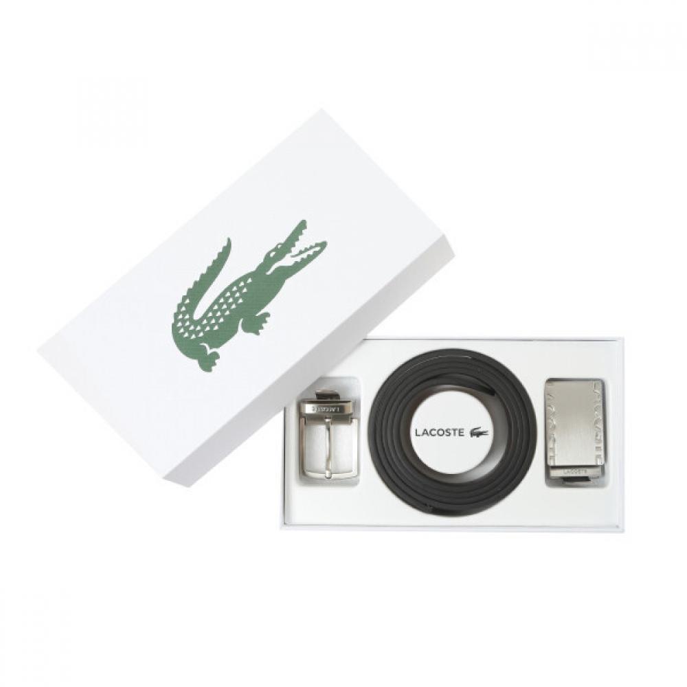 Lacoste 24f W Lacoste Leather Belt Gift Set With tWo Buckles cW Rc4060m54n 371