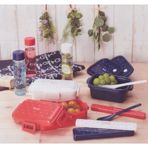 Skater Lunch Box, Antibacterial, Fluffy, Packing, Integrated, 1 Tier, 530ml, Casmin Red, PAL5AG-A
