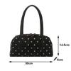 Yogodlns New Large Capacity Shoulder Bags Zipper Polka Dot Bowling Underarm Bags For Women Minimalist Shopper Handbag