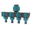 1/2in-3/4in-1in Hose Splitters Agriculture Irrigation Splitters Plastic 4-Way Water Separator for Drip Irrigation Lawns