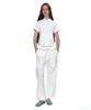 PARTIMENTO WOMEN Two-Way Frill Turnover Waist Pants_White