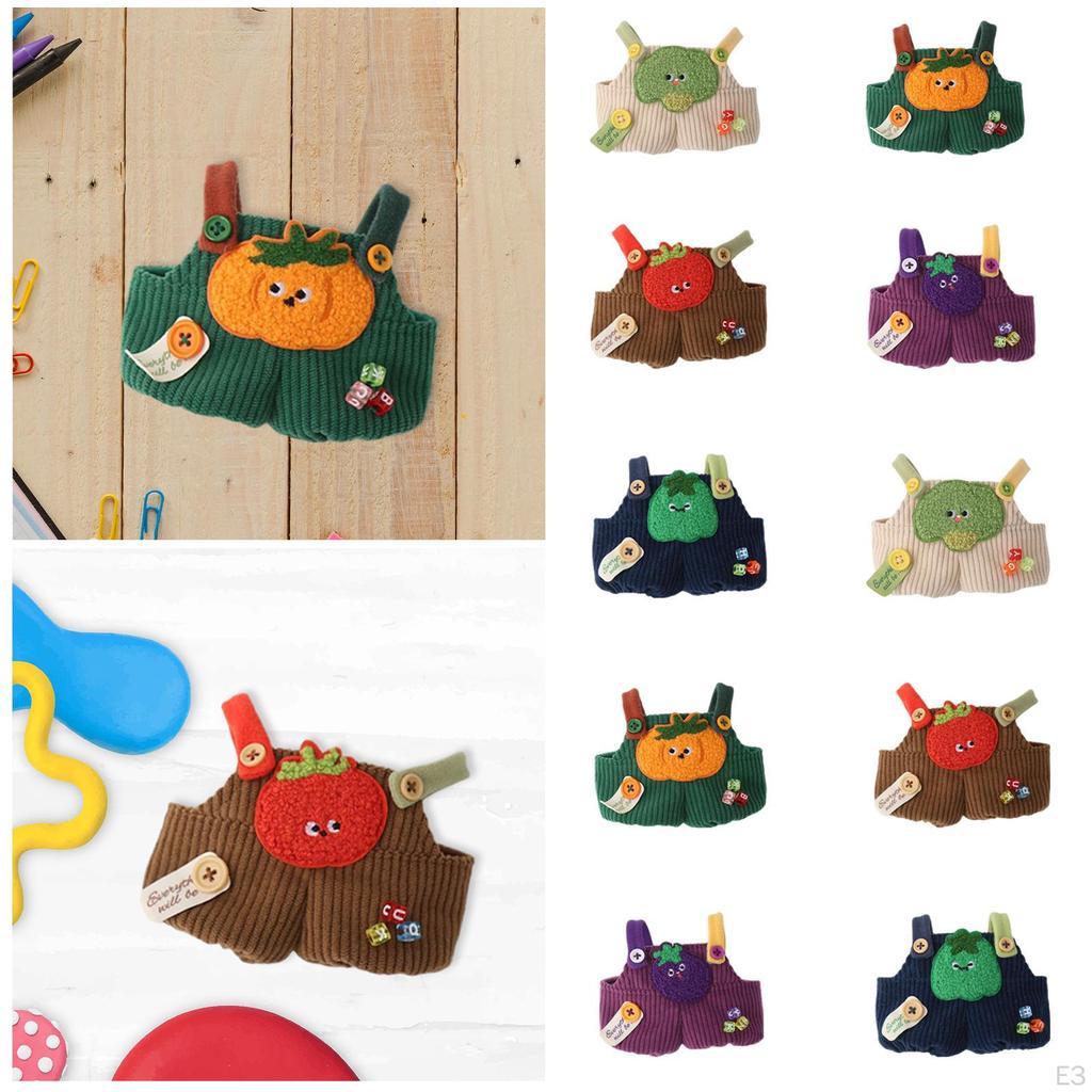 Plush Doll Jumpsuit Cotton Clothes DIY Accessories Dress Up Adorable Outfit