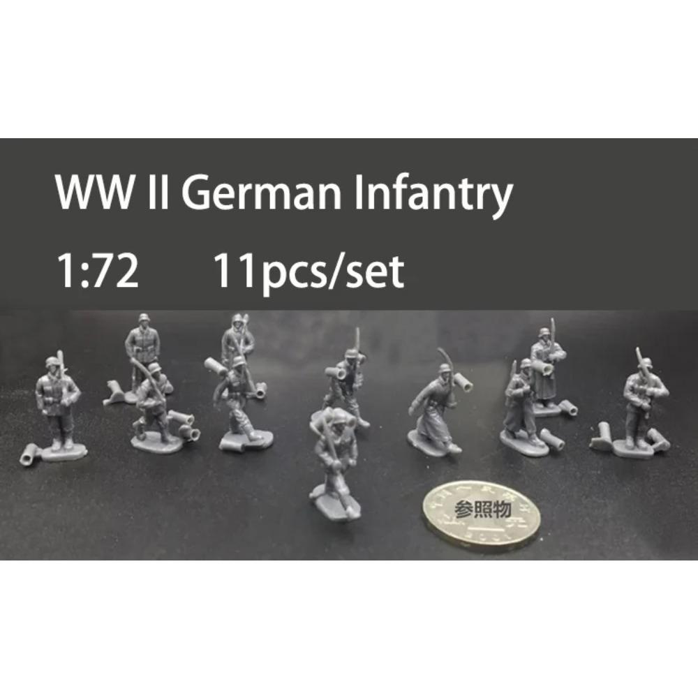 1:72 4D Zusammenbau Soldatenmodell Kunststoff Kleiner Soldat Verschiedene Formen Sandtischmodell Spielzeug