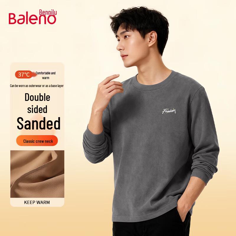Baleno Men's Fleece Lined Antibacterial Long Sleeve T-Shirt