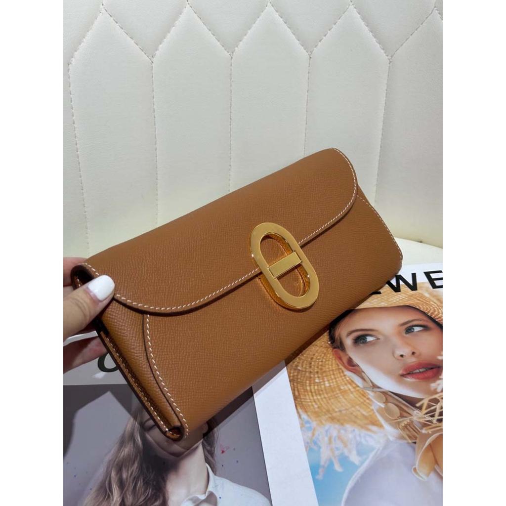 Haute Couture Leather Pig Nose Woc Wallet Palm Pattern Cowhide Hand Grab Bag Crossbody Women's Bag Clutch