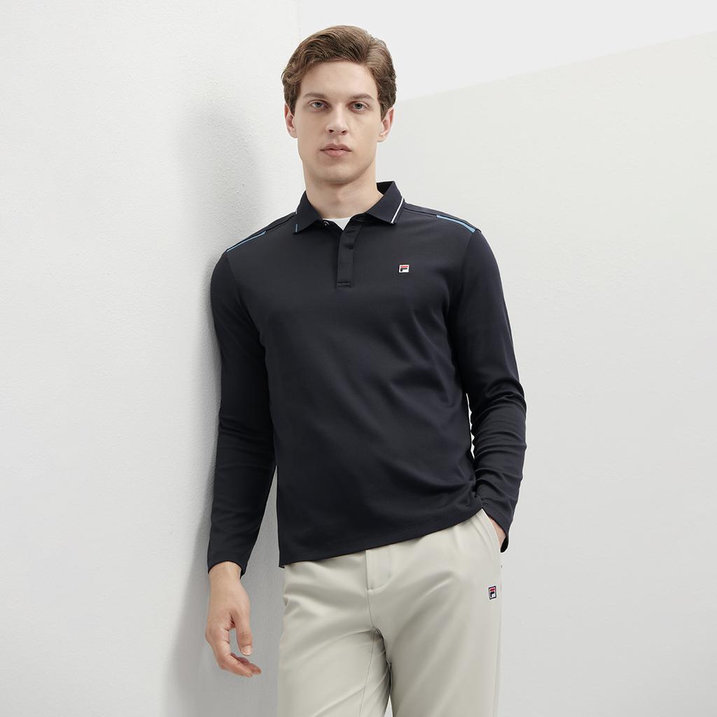 New FILA Polo Shirt Men's Legend Blue F11M341202FNV