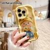 Phone Case: 2D Flat Design Suitable for iPhone 18 17 16 15 14 13 Pro, Couple Style, Little Bear with Hat, Christmas and Halloween Gifts