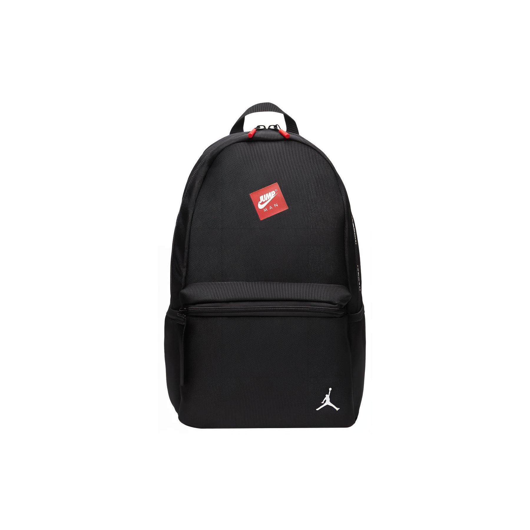 

Jordan Logo Zipper Closure Solid Color Sports Backpack Unisex Backpack Black DJ5684-010 Black