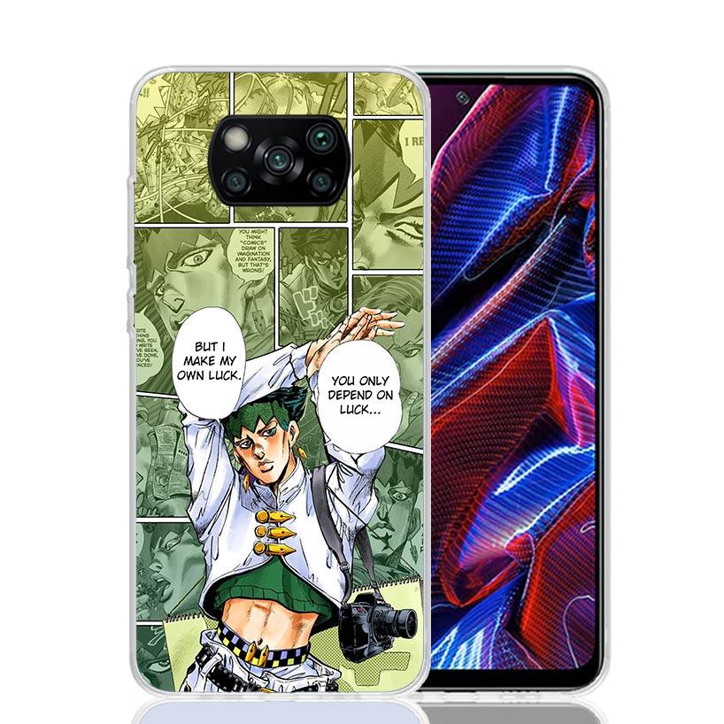 JoJo Bizarre Adventure Anime Case Phone Cover for Xiaomi Redmi Note 10 9 9S 8 8T 7 5 Pro Mi 12T 11T 10T 9T 12 11 Lite A3 A2 Tren