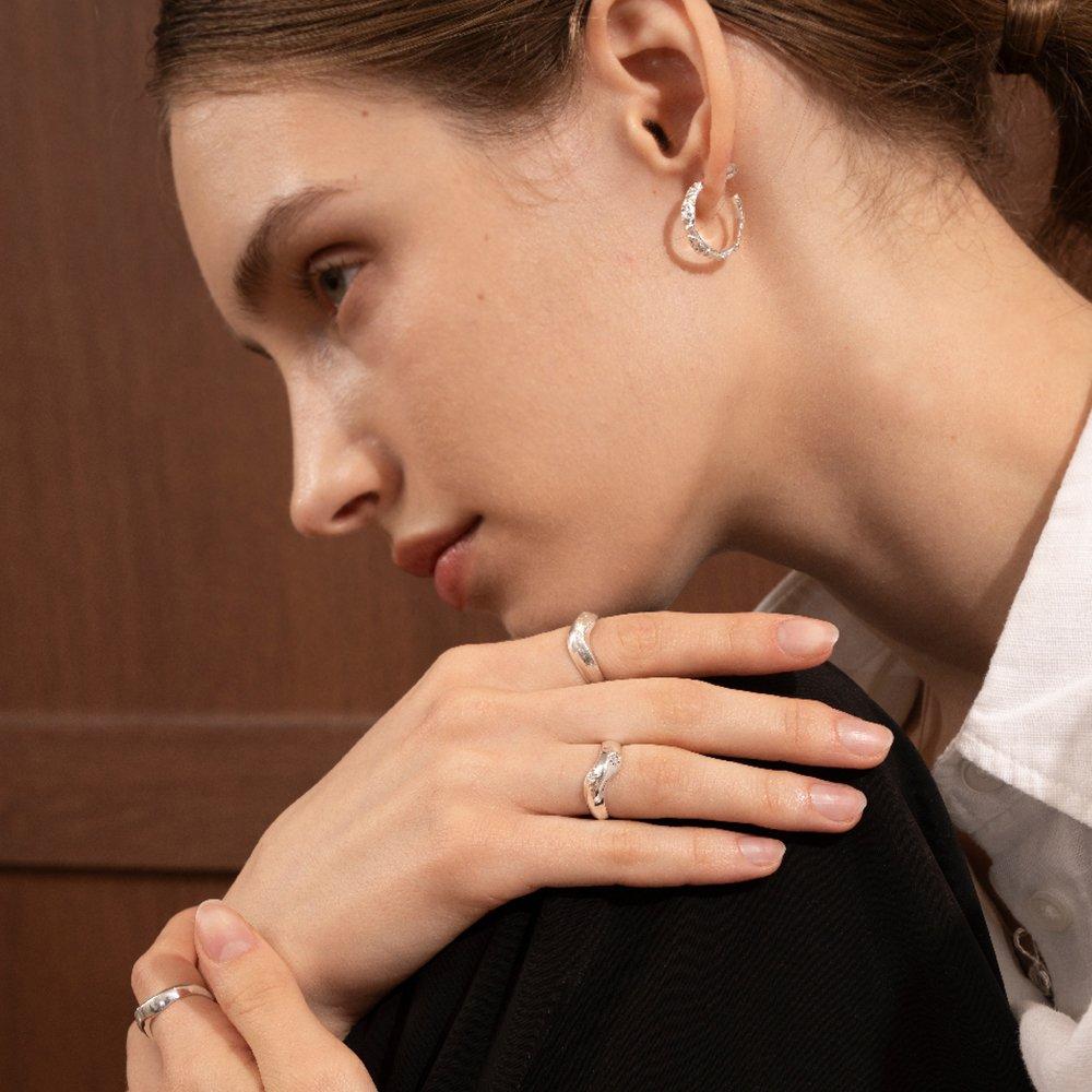 J-Nui Crater Earrings M