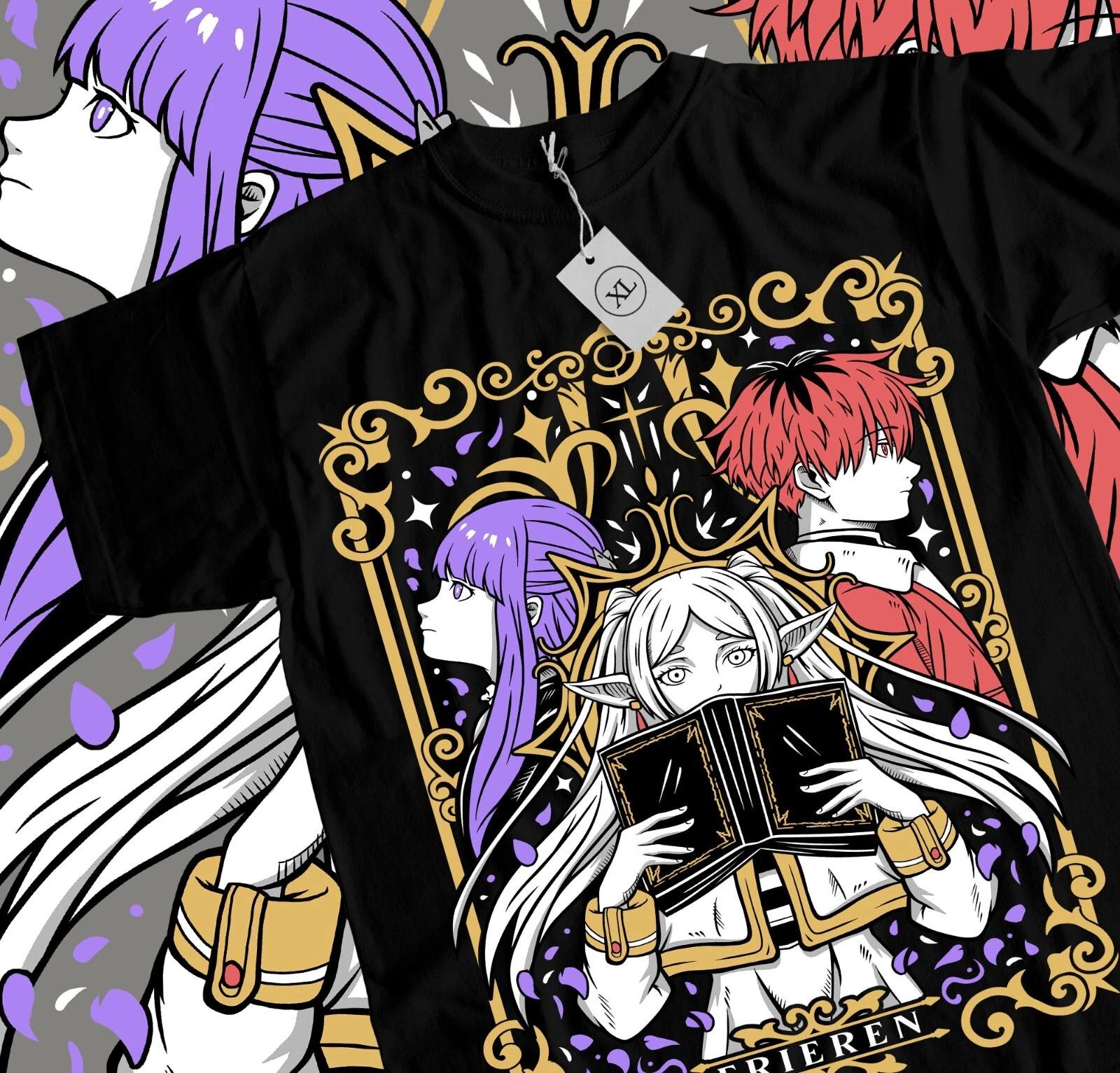 

Frieren T-Shirt Beyond Journey s End Fern Stark Sleeve Unisex Shirt All Size 2XL