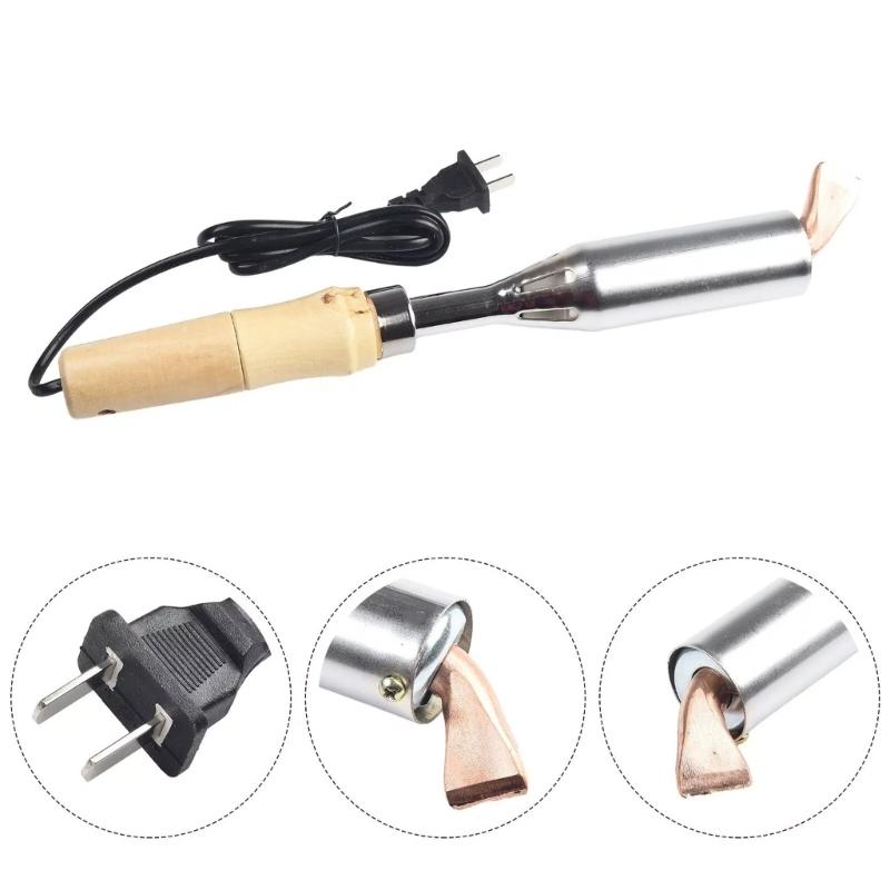 Welding Repair Tool 300W Electric Soldering Iron Solder Welding Chisel Tip With Wood Handle Wooden Handle Soldering Iron