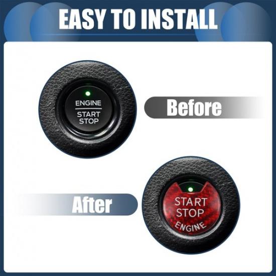 Engine Start Stop Button Cover Ignition Starter Sticker Single  for Nissan