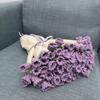 Fashion Knitted Flower Blanket Finished Flower Hugging Blanket Orchid Nap Blanket Mother's Day