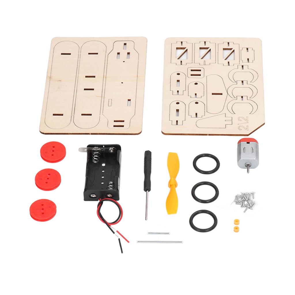 Electric Wooden Gliding Aircraft Handmade DIY Model Assembly Toys for Children S Science Experiments