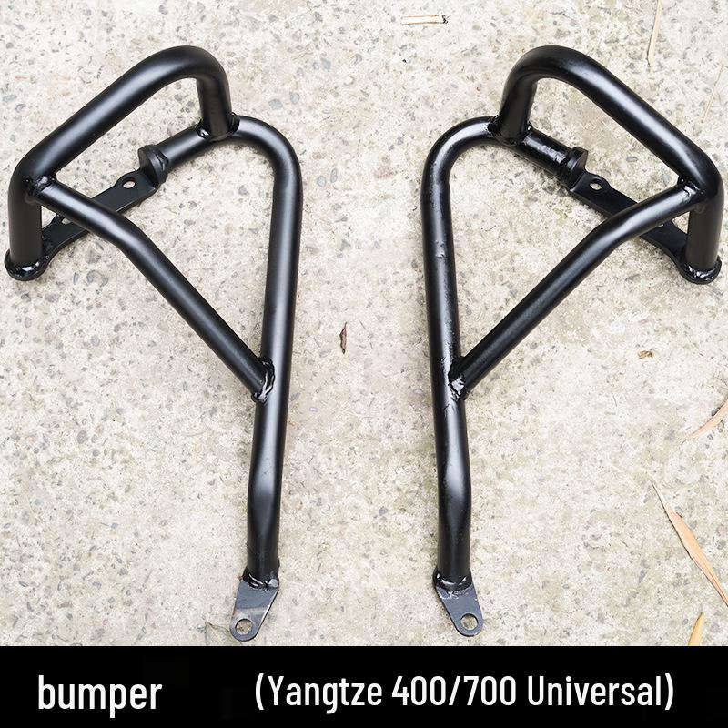 Yangtze 400/450/700 Bumper Guard Bar with Quick Release Backrest and Retro Saddlebag