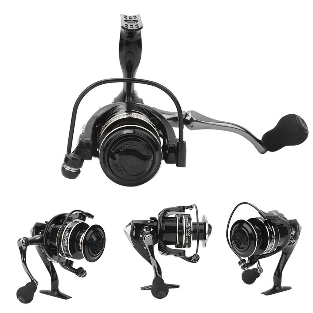 Metall Spinnrolle Weitwurf Meeresfisch Baitcasting Rolle Zubehör AC7000