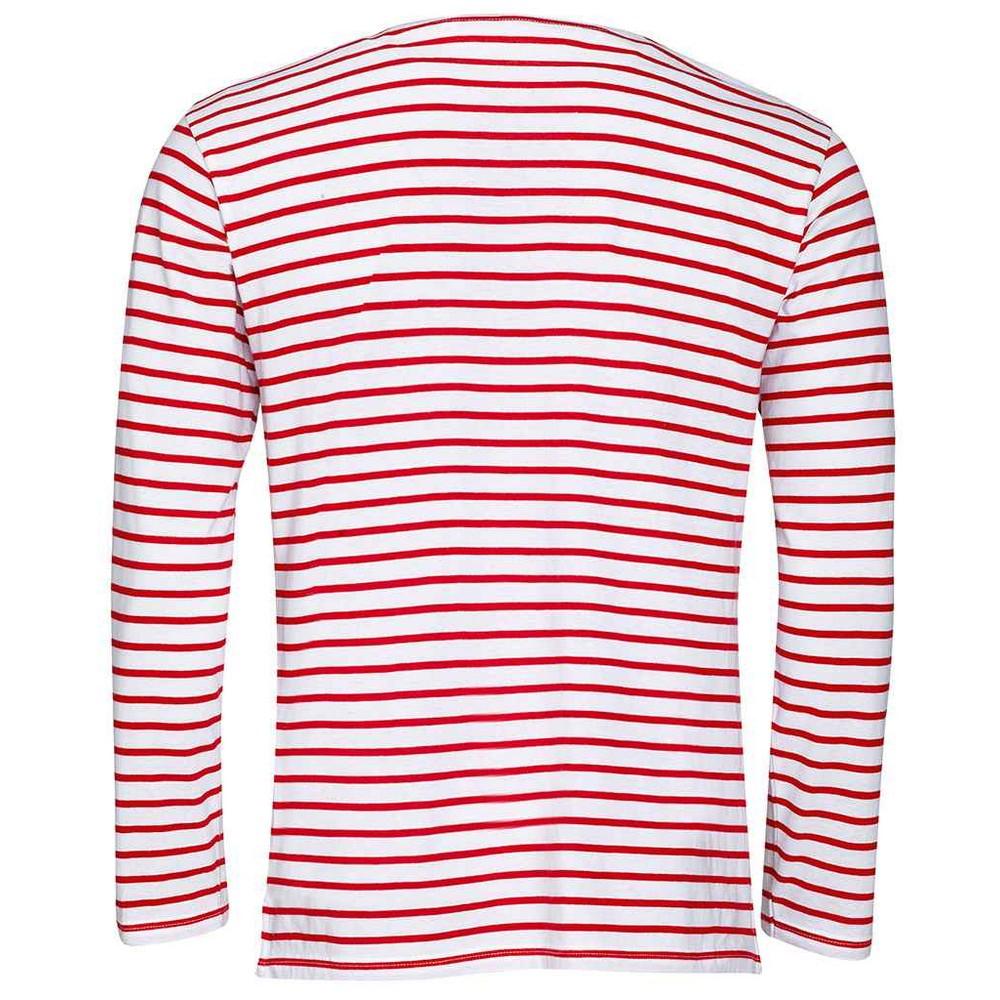 SOLS Mens Marine Striped Long-Sleeved T-Shirt