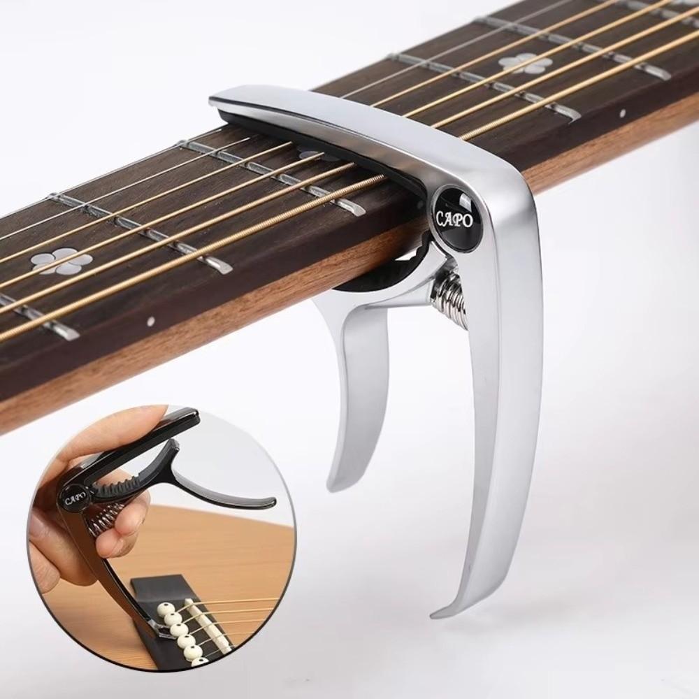 Excellent Guitar Capo Adjustment Clip Precise Metal Tuning Easy Clamp for Acoustic Electric Guitar Durable Guitar Tuner Clip