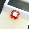 ZERTIFIZIERTER Natürlicher Ceylon Quadratischer Schnitt Saphir Orange 9,05 Karat Loser Edelstein