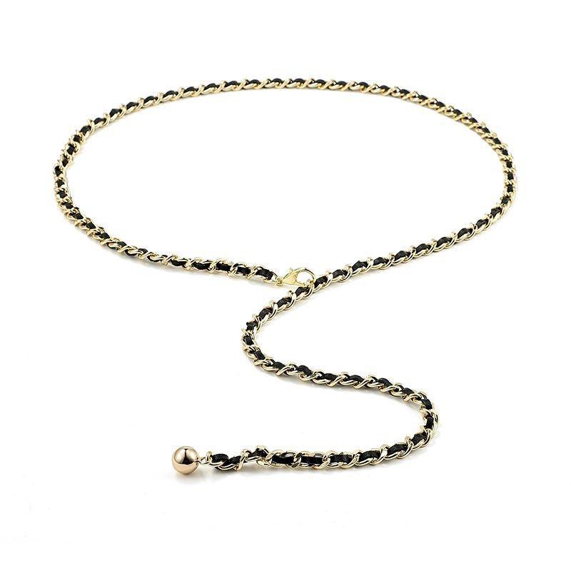 

Contemporary Chain Metal Waist Accessory For Women To Elevate Dress And Shirt Looks Gold Belt Chain