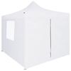 VidaXL Foldable Reception Tent with 4 Walls 3x3 M Steel White