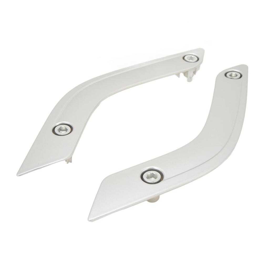 1 Paar Innentürgriff-Einsätze Abdeckung Links Rechts Innentürgriff-Zierleiste für Wrangler JK 2011 bis 2018 Silber