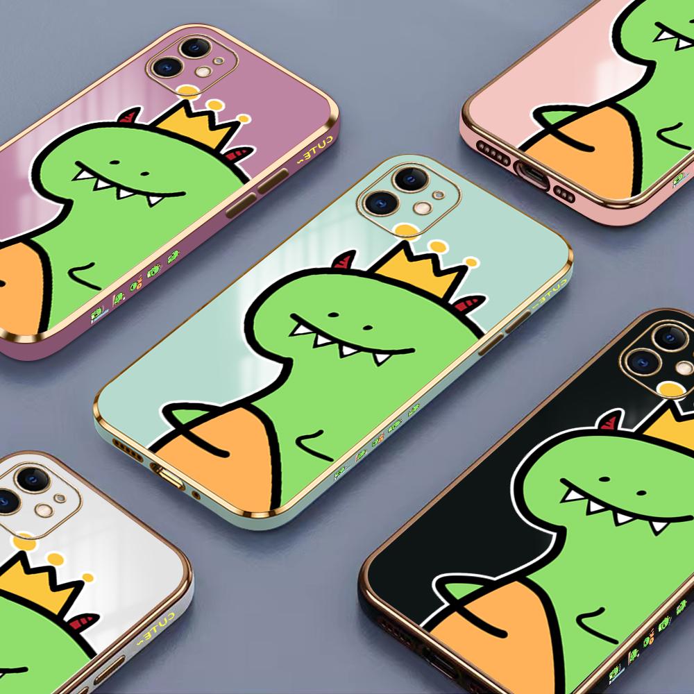 Colorful Printing Patterns Square Edge Pattern Casing Plated Phone Shell Luxury Plating Soft Phone Case for iPhone Motorola Moto OnePlus Samsung