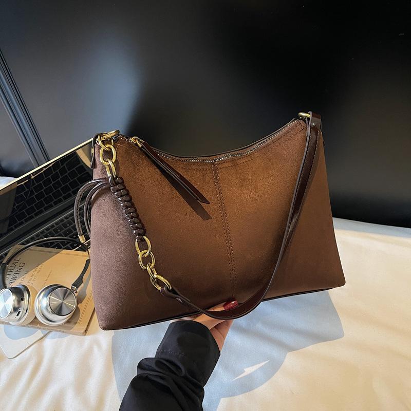 Bag Women's retro matte tote bag 2025 autumn and winter new large-capacity shoulder bag fashion messenger bag