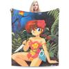 Ranma 1/2 Japanese Anime Blankets Flannel Spring/Autumn   Multifunction Warm Throw Blanket for Bed Office Bedspread