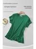 New Style Slim Round Neck Solid Color Niche Tops with Bat Sleeves