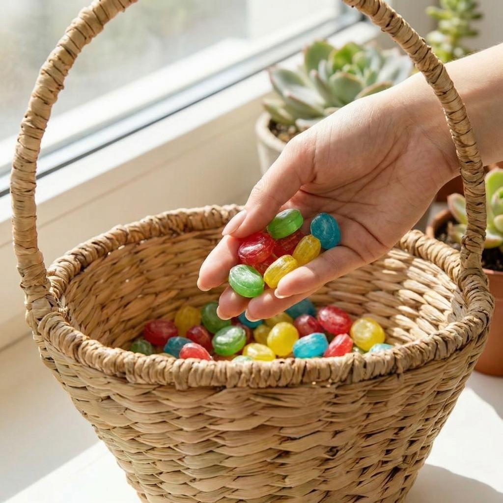 Cesti di Pasqua fatti a mano, Adatti per Cesti di Pasqua Intrecciati di Piccole Dimensioni per Bambini, Cesti portaoggetti