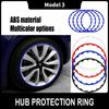 4x Car Hub Protection Ring Hub Center Cover For Model 3 2017-2021 Tesla Anti Scratch Accessories Sticker Trim Decoration