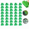 40PCS Plastic Greenhouse Film Clamp Easy To Attach Fits 11mm Pipe Greenhouse Film Clip Green Greenhouse Film Buckle