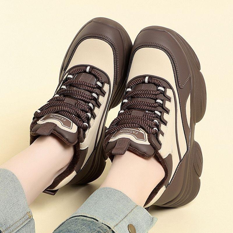 Shoes platform dad shoes 2025 new spring and autumn women's shoes versatile and popular spring and autumn height increase casual sports shoes