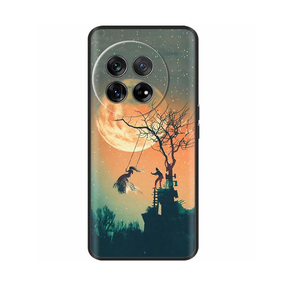 For OnePlus 12 Case Cover Silicone Soft TPU Phone Cases Bumper for One plus 12R 1+12 Oneplus12 5G Back Cover Funda Shockproof