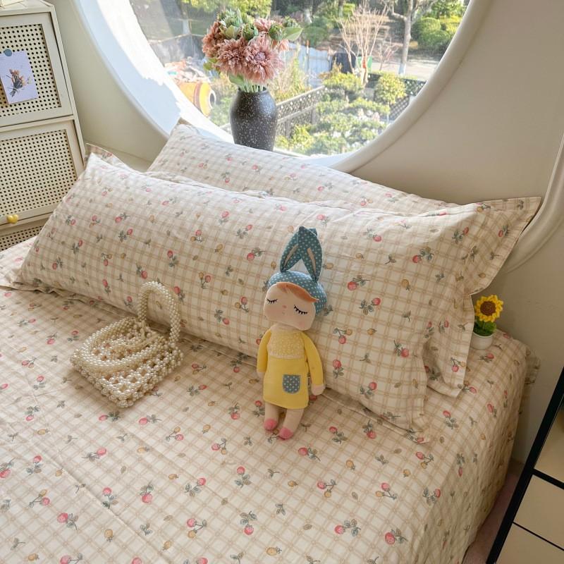 100% Cotton Printed Long Pillowcase Couples Kids 48x120cm 48x150cm 48x180cm Breathable Soft Bedding