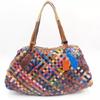 Bags Women'S Bags Color Woven Sheepskin Shoulder Messenger Bags Large Capacity Tote Bags